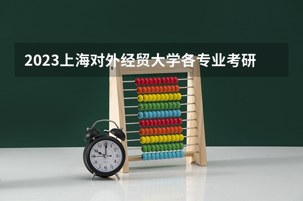 2023上海对外经贸大学各专业考研分数线 历年考研分数线汇总
