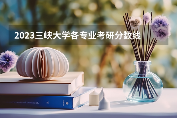 2023三峡大学各专业考研分数线 历年考研分数线汇总