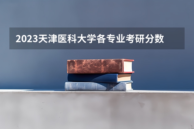 2023天津医科大学各专业考研分数线 历年考研分数线汇总