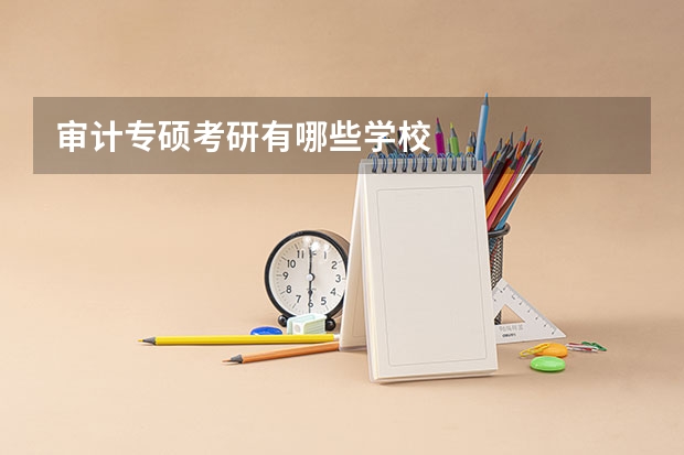审计专硕考研有哪些学校