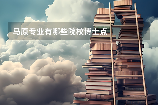 马原专业有哪些院校博士点