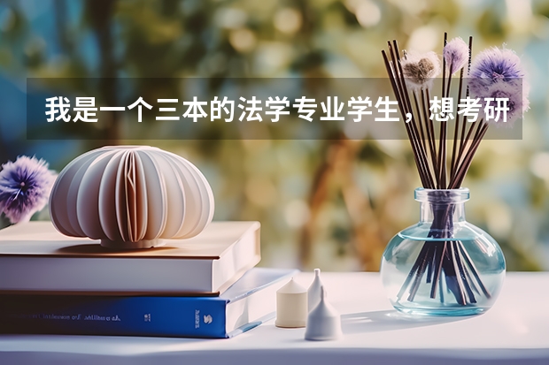 我是一个三本的法学专业学生，想考研，我应该考法学硕士还是法律硕士比较好呢？
