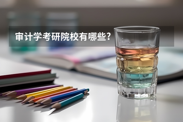 审计学考研院校有哪些?