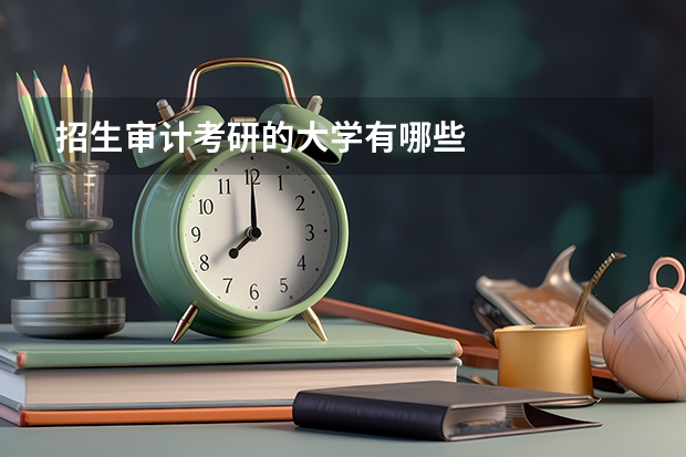 招生审计考研的大学有哪些