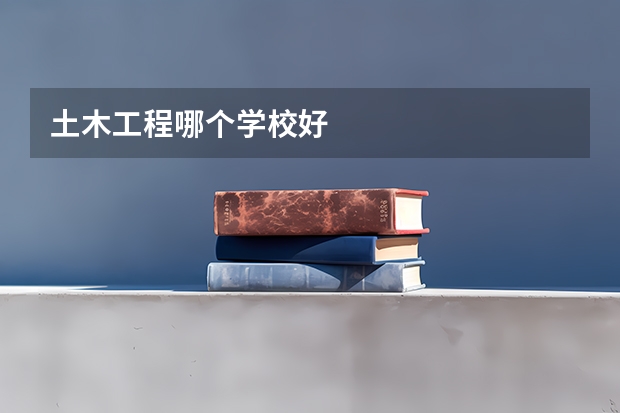 土木工程哪个学校好