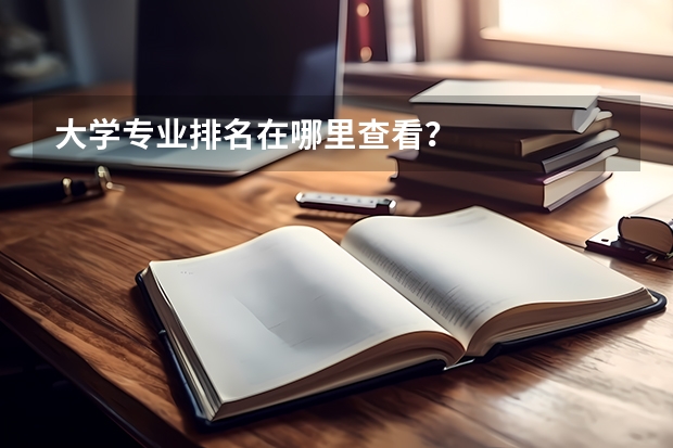 大学专业排名在哪里查看？