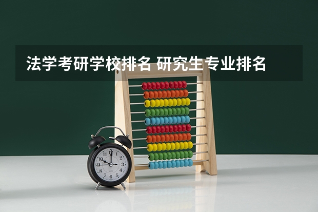 法学考研学校排名 研究生专业排名