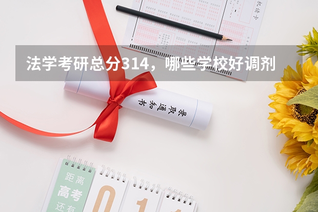 法学考研总分314，哪些学校好调剂？