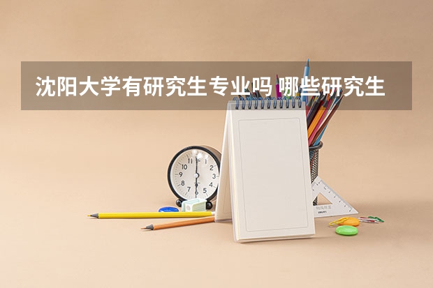 沈阳大学有研究生专业吗 哪些研究生专业比较好就业