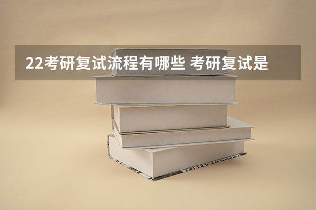 22考研复试流程有哪些 考研复试是笔试还是面试